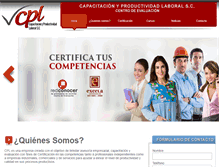 Tablet Screenshot of cplcentroevaluador.com